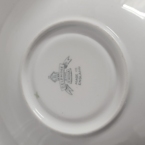 Handpainted Teacup Flowers Yellow, Pink, Blue Delphine Bone China Made in Englan - Picture 5 of 8